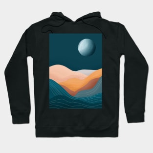 Modern Earthy Tones Mountains 19 Hoodie